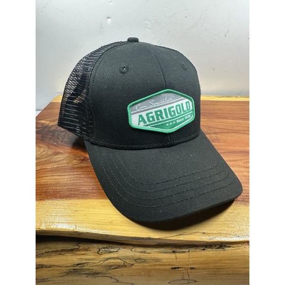 Agrigold Farm‎ Seed Agriculture Hat Cap Green Adult Used Strapback b311D - Picture 1 of 8